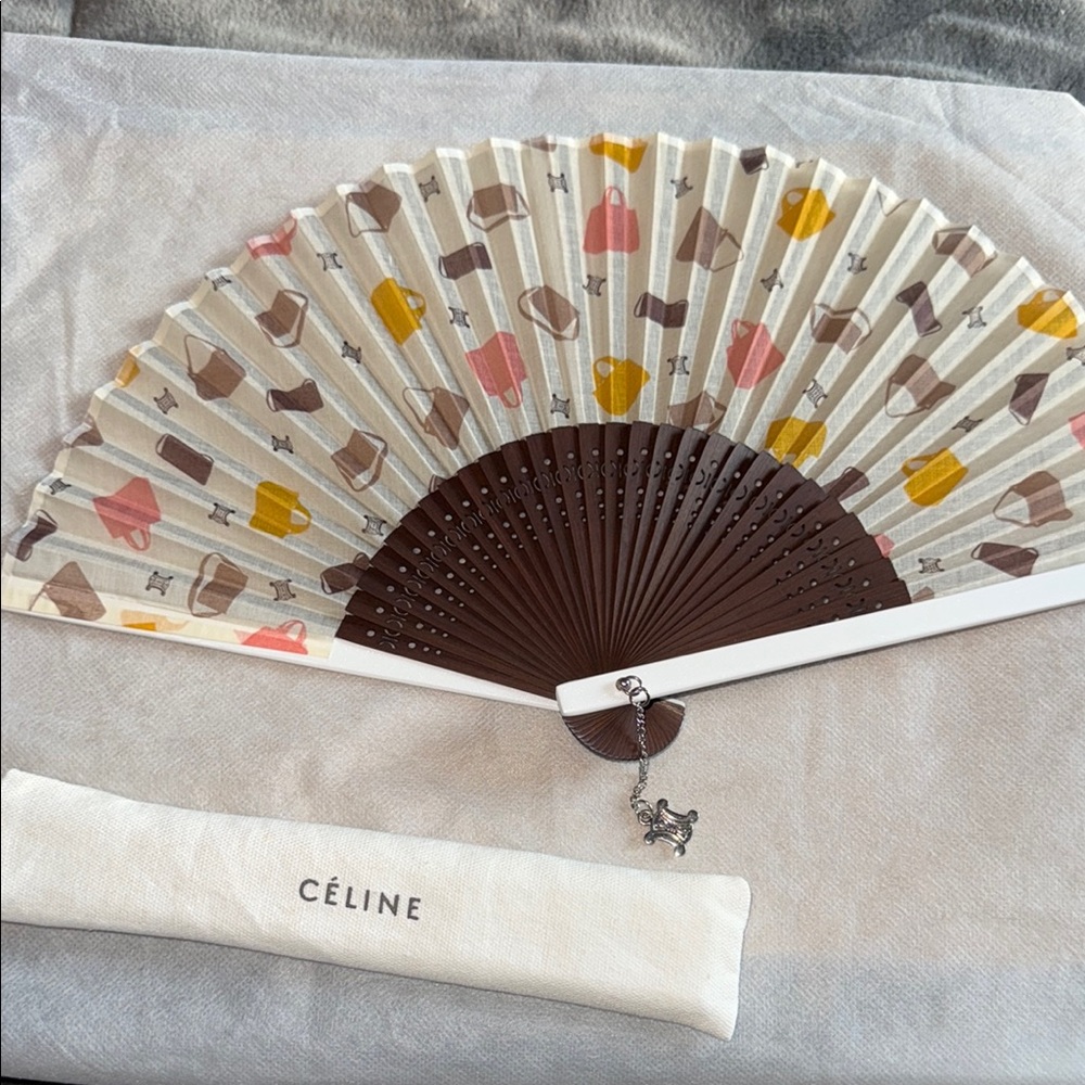 Preloved Celine fan excellent condition comes with original dust bag
